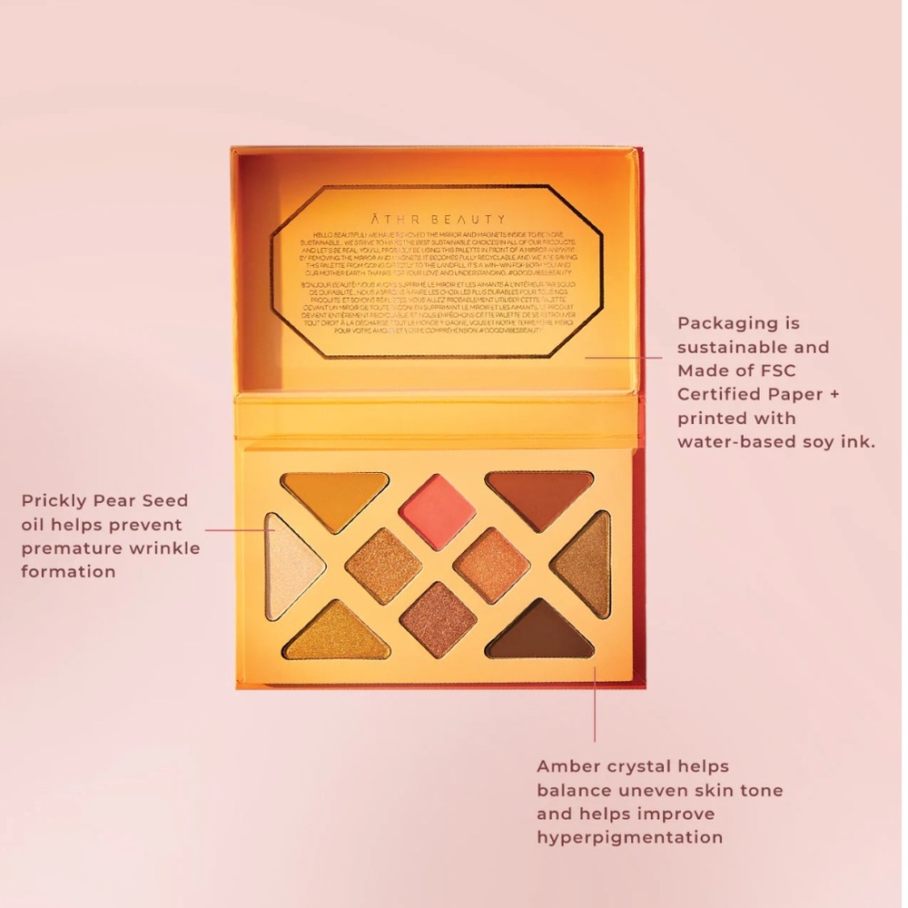 ATHR Beauty - Desert Sunset - Vegan and Cruelty Free -  Eyeshadow Palette